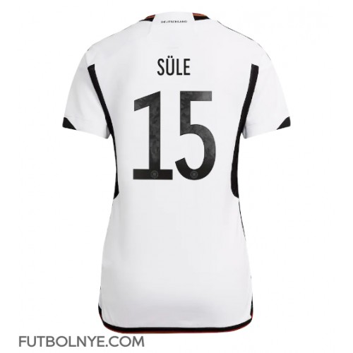 Camiseta Alemania Niklas Sule #15 Primera Equipación para mujer Mundial 2022 manga corta